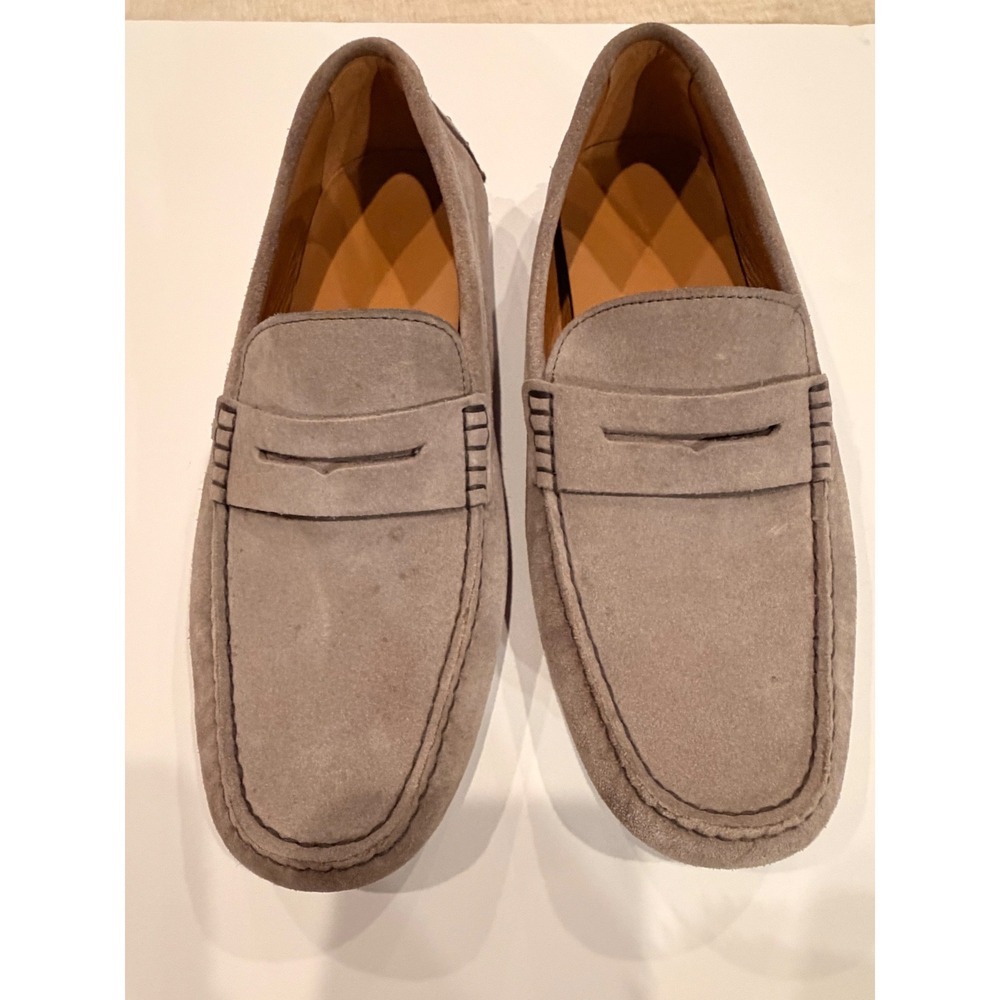 Oliver Cabell Mens Grey Suede Penny Driving Loafers Shoes Size 41 EU 8 US